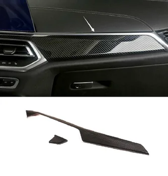 Karbon Fiber Araba Orta Konsol Pano Paneli Trim Sticker Araba Styling Aksesuarları Fit BMW X5 G05 X6 2019-2021