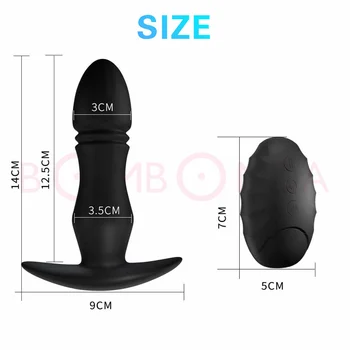 Anal Plug Vibratör Seks Oyuncakları Adam için Silikon Butt Plug 10 Hız Seks Oyuncakları Kadın için Anal Yapay Penis Yetişkin 18 + Erotik Oyuncaklar USB Şarj