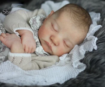 FEELWİND Gerçekçi Çocuklar ıçin Bebe 45 cm Levi noel hediyesi Boyasız Bebek Vinil Yeniden Doğmuş Bebek Gerçekçi DIY Boş Kiti Yeniden Doğmuş