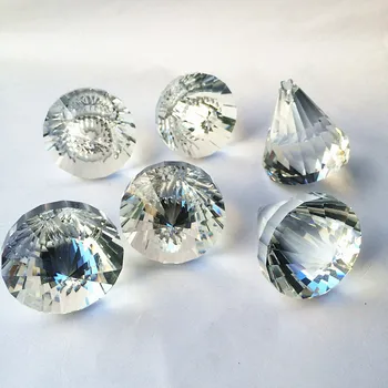 50 ADET 40mm kristal elmas top, kristal avize topu parçaları düğün ve fengshui ürünleri, X-MAS dekorasyon