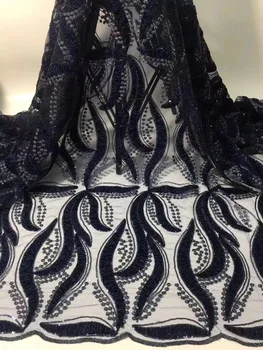 Lüks Zarif Tasarım Nijeryalı Handcut İsviçre Kordon Vual Dantel 2022 Afrika Nakış Sequins Tül Örgü Kumaş düğün elbisesi