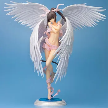 Alphamax skytube Yeni heykelcik Shining Ark anime Figürü Seraphim Sakuya Seksi Melek Action Figure tüy PVC koleksiyonu