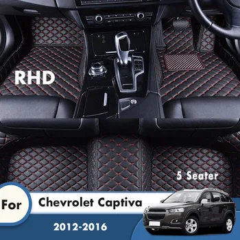 RHD Halılar Için Chevrolet Captiva 5 Kişilik 2016 2013 2012 Araba Paspaslar Ayak Gömlekleri Özel Oto Iç Aksesuarları