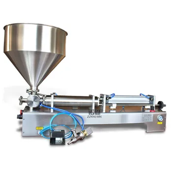 Yarı Otomatik Macun Dolum Makinesi Dondurma Su Sıvı Besleyici Bal Suyu Sos meşrubat dolum makinesi İle Kapatma