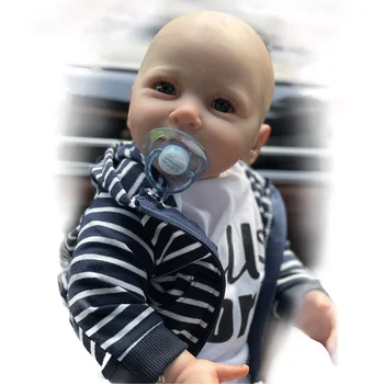 20 İnç Gerçekçi Reborn Baby Doll Silikon Bebe Reborn Boy Doll Gerçekçi Çocuk Oyuncak Hediyeler