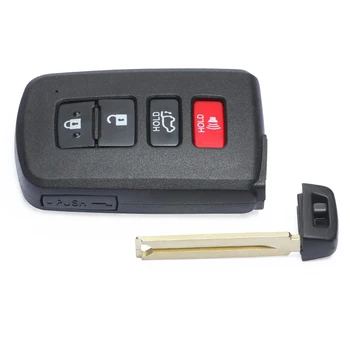 DIYKEY Kurulu 2110 Akıllı Anahtar 4 Düğme FSK 312/314/315/433 MHz 8A Çip Toyota Highlander Sınırlı HYQ14FBA-2110, 89904-0E120(1)
