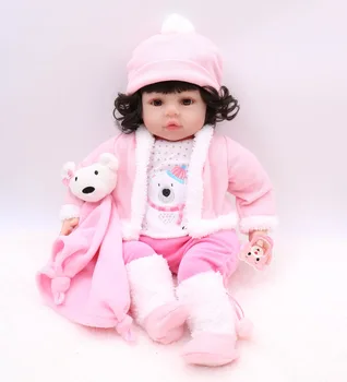 60 cm Silikon Yeniden doğmuş bebek oyuncak bebekler Gibi Gerçek bebek kız Prenses Yürümeye Başlayan Bebek Kız realista bebes reborn Bonecas juguetes