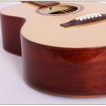 Gitar Katı Ladin Akustik Elektrikli Çelik-Dize 40 İnç A-Vücut Guitarra 6 Strings Halk Pop Kesit Gitar Pikap Maun