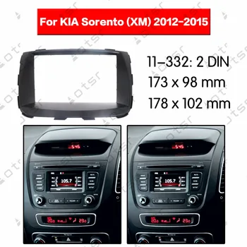 KIA Sorento İçin araba Radyo Fasya Stereo Paneli Plaka Surround (XM) 2012-Dash Takımı DVD Takma Çerçeve