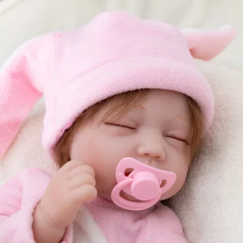 55 cm Reborn Bebe Bebek Kız Yenidoğan Oyuncak Kız Doğum Günü Hediyeleri için Sevimli Bebek Bebekler Alive Silikon Vinil Pembe Kıyafet
