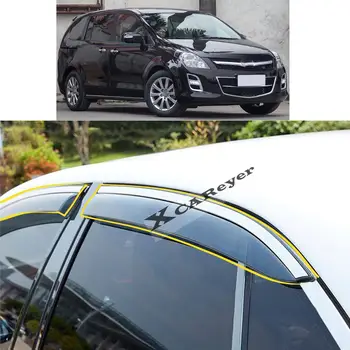 MAZDA 8 MPV için 2006 2007 2008 2009 2010 2011 2012 2013-2016 Araba Sticker Plastik pencere camı Rüzgar Visor Yağmur / Güneş Koruma Havalandırma