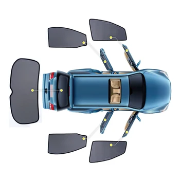 4 Adet/takım Veya 2 adet/takım Manyetik Araba Yan Pencere Şemsiyeleri Örgü Gölge Kör Honda VEZEL / XRV / HRV 2013-2019