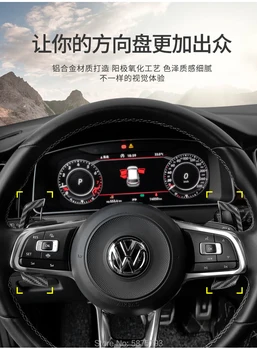 Volkswagen Golf 7/7. 5 r / gtı / rline özel direksiyon vites paddle modifikasyonu ve uzatma dekorasyon araba aksesuarları