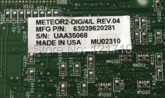 Endüstriyel ekipman kartı MATROX METEOR II Dijital 752-04 REV. A METEOR2-DIG / 4 / L REV. 04
