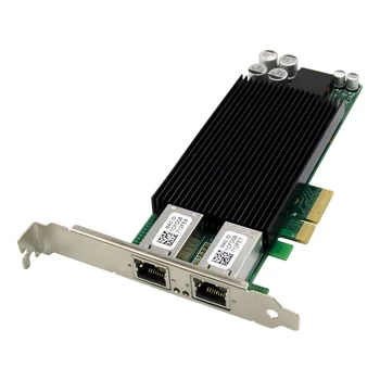 PCIe X4 Intel82576 Çift POE Gigabit ağ kartı 10/100/1000 Mbps Gigabit RJ45 Port Pcı express Ağ Kartı