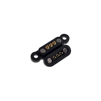 100 Çift Yaylı Manyetik Pogo Pin Konnektör 3 Pozisyon 2.3 MM Pitch Deliklerden Lehim Erkek Kadın Prob İletişim