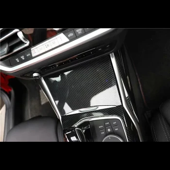 BMW 3 Serisi 2020-2021 için Sol El Sürücü 2 ADET Manuel Vites Topuzu Kapak Trim Karbon Fiber ABS Araç Şekillendirici Aksesuarları