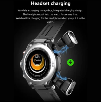 2021 Yeni 3 İn 1 akıllı saat Erkekler TWS MP3 BT Çağrı T92 Spor Smartwatch 9D Ses Efekti MP3 Müzik Özel Arama akıllı saatler