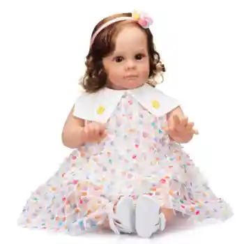 60 cm simülasyon bebek yeniden doğmuş bebek çocuk giyim modeli kız Maggie yürümeye başlayan oyuncak high-end el yapımı bebek hediye