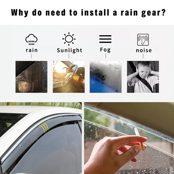 Enjeksiyon kalıplama Pencere Visor Vent Shades Güneş Yağmur Guard Mercedes Benz B180 200 220 260 2012-2017