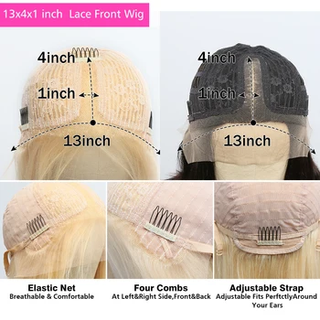 Pembe Vücut Dalga 13x4 Dantel Ön Tutkalsız Peruk Ön-Koparıp Saç Çizgisi Virgin İnsan Saç 180 Yoğunluk