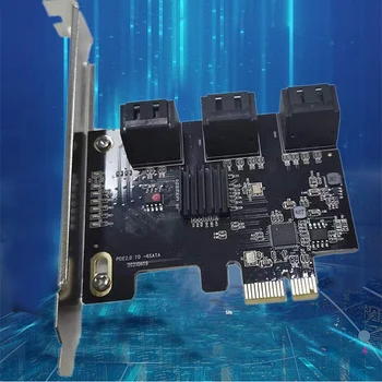 Genişletme Kartı PCI-E 2.0 6-Port SATA3. 0 6 Gbps Adaptörü için Uygun PC / Masaüstü Bilgisayar / DIY Bilgisayar / Madencilik Makine