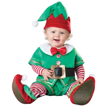 Toddler Noel Cosplay Kostüm Noel Baba Geyik Kardan Adam Tulumlar Suit Erkek Kız Yeni Yıl Karnaval Parti Tulum Kıyafetler
