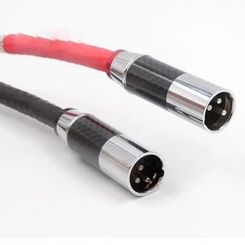 0.5-3 M hifi ses XLR Denge Bağlantı Kablosu İle Karbon Fiber XLR Fiş