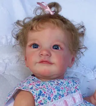 NPK 24 inç Reborn Yürümeye Başlayan tobiah Bebek Kız Bebek Yumuşak Sevimli Bez Vücut Gerçekçi 3D Cilt Boya Genesis Boya Sanat Bebek