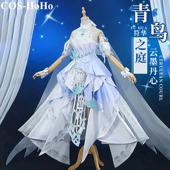 COS-HoHo Anime Honkai Darbe 3 Fu Hua Cerulean Mahkemesi Zarif Elbise Üniforma Cosplay Kostüm Cadılar Bayramı Parti Suit Kadınlar Için YENİ