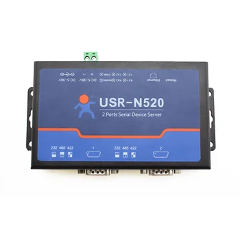USR-N520 Seri Aygıt Sunucusu - LAN Ethernet RS232 RS485 RS422 Dönüştürücü, veri iletimi için endüstriyel otomasyon kontrolü