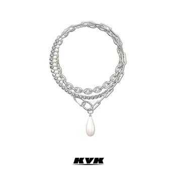 KVK inci kolye kadın klavikula zinciri 2021 yeni moda tasarımı