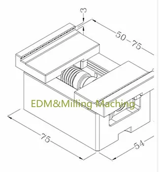 EDM Makinesi CNC 3R Konumlandırma Kendinden Merkezleme Mengene Elektrot Fikstür Işleme Aracı Standart 50-75mm
