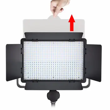 Godox 3 pcs LED500C kiti LED Video sürekli ışık lamba paneli + piller + pil şarj cihazı + standı tripod ile taşıma çantası