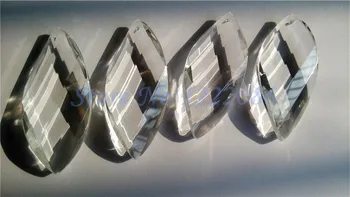 Wholsale (90 adet/grup) 63MM Şeffaf Büküm Kristal Prizmalar Kristal Avize Kolye Parçaları