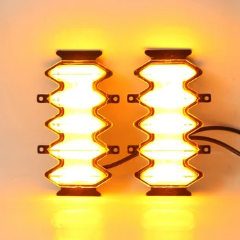 4 Adet ön ızgara Yükseltme LED Lambalar Beyaz ve Sarı ışık Eşkenar Dörtgen Dekoratif ışıklar Suzuki-Jimny ıçin JB64 JB74 2019 2020