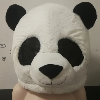 Satış Hayvan Panda Başlık Paskalya Maskot Başlık Cadılar Bayramı Maskesi Noel Karikatür Panda Cosplay Maske
