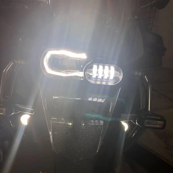 E9 Mark Onaylı Motosiklet LED Far Projektör Hi Lo Far BMW F800GS F800R F700GS F650GS Macera