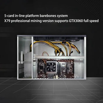 BTCX79 H61 Madenci Anakart ile 24 Pins Güç Konektörü + Fan LGA 2011 DDR3 Desteği 3060 3070 3080 GPU için BTC Madencilik