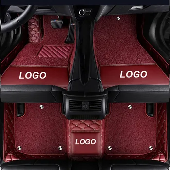 LOGO araba paspaslar Volkswagen Tüm Modeller için vw passat polo golf tiguan jetta touran touareg EOS araba styling oto paspaslar