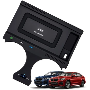 15 W Araba Qİ Kablosuz şarj ıçin BMW X3 G01 X4 G02 2018 2019 2020 Hızlı Şarj Plakası Paneli telefon tutucu
