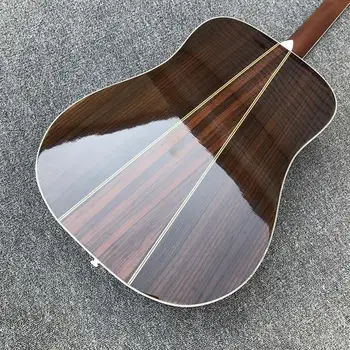Katı Ladin üst 41 inç klasik akustik Gitar Fabrika hardmade gülağacı geri 35 stil Akustik Gitar, ücretsiz kargo