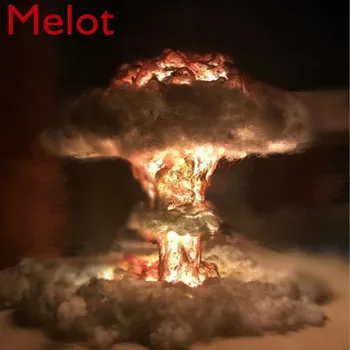 Nükleer Patlama Mantar Bulut Yaratıcı Dekoratif Lamba Lamba Aydınlık Koleksiyonu Hediye Atom Bombası Nükleer Bomba Bulut Sis