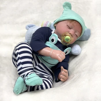 50 cm Reborn Baby Doll Yenidoğan Oyuncak Çocuklar için Yumuşak Vinil Silikon Boneca Gerçekçi Reborn Bebekler Oyuncaklar Kız için