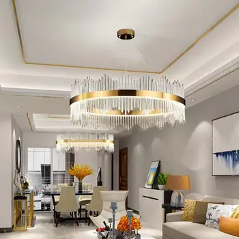 Avize oturma odası Modern basit ışık lüks aydınlatma oturma odası lamba salonu tavan lambası kristal yatak odası lambası 2021 Yeni