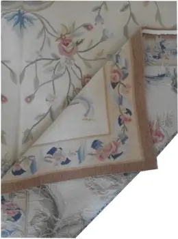Örgü Koşucu Halı Oda Zemin Dekorasyon Antika Yün Halı Halı 18th Yüzyıl Aubusson Halı Vintage Fransız Aubusson Halı