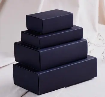 100 adet hızlı kargo özel Siyah ambalaj karton kutu siyah ambalaj hediye kutusu siyah kağıt çekmece kutuları hediye karton kutu