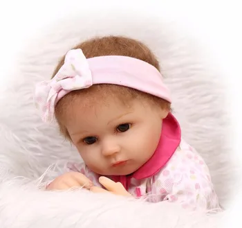 Yeni gelenler 16 inç 42 cm Reborn Bebek Bebekler Silikon Reborn Bebekler bebe alive coll pembe oyuncak Çocuk Oyun Arkadaşı Doğum Günü Yeni Yıl Hediye