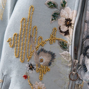 Yeni Sonbahar Kadın Muhteşem El Yapımı Elmas Moda Ofis Parti fermuarlı ceket Mini Etek Vintage Zarif Yüksek Kaliteli Baskı Takım Elbise