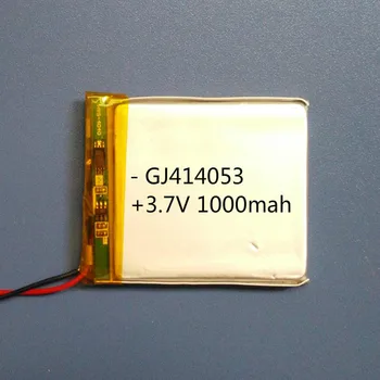 DHL Fedex tarafından ücretsiz kargo 100 adet / grup UN38. 3 414053 3.7 V 1000 mAh Li Ion Lityum şarj edilebilir pil GPS tracker pil